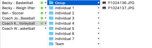 Image folder structure
