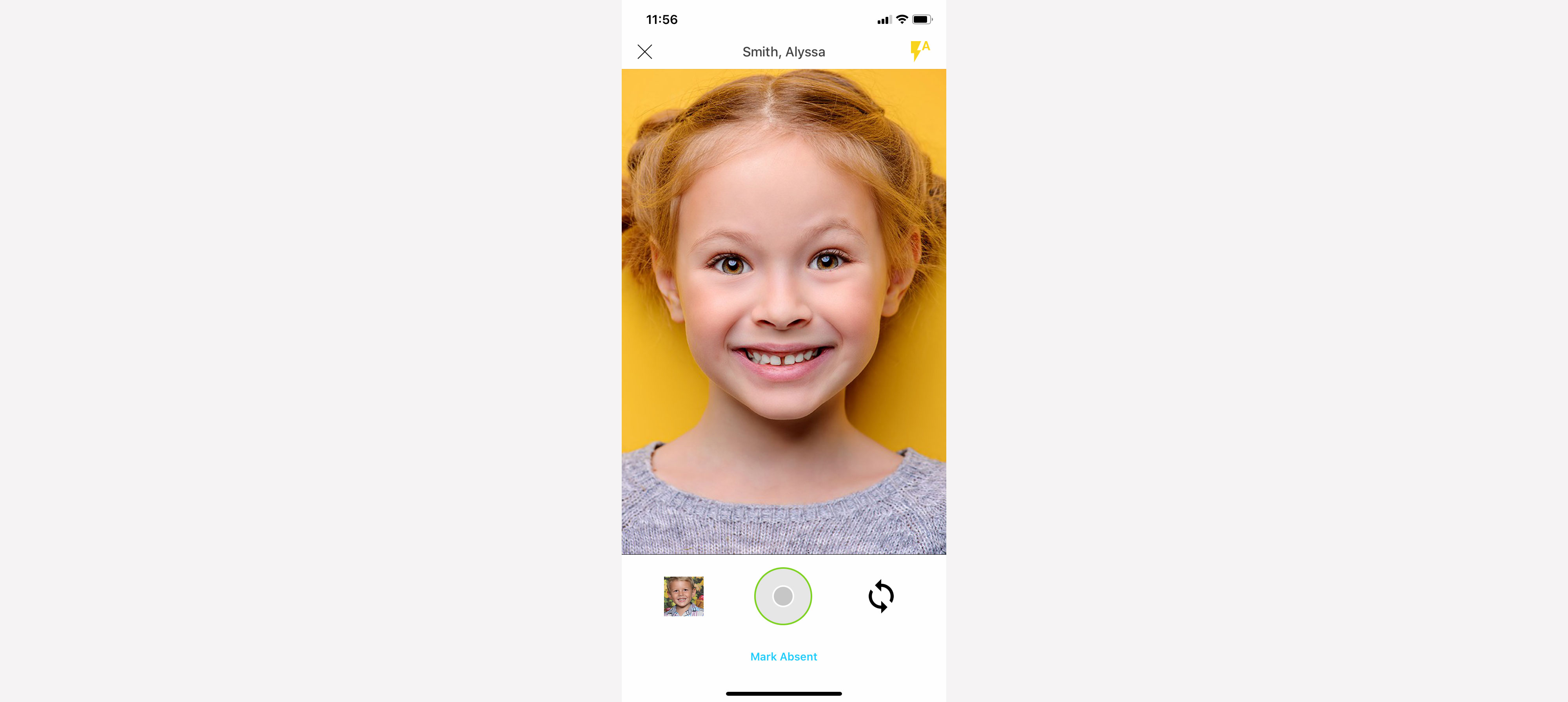 Capture - Photo taking screen