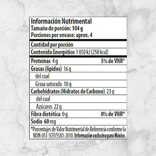 82150 HELADO DE FRESA HÄAGEN DAZS 473ML Info Nutrimental