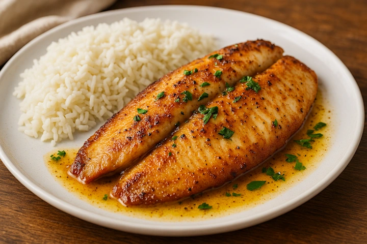 Tilapia a la mantequilla