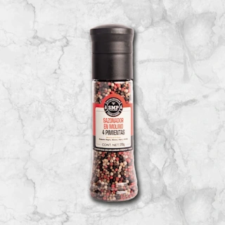 82058 WFMEx Packaged SAZONADOR EN MOLINO 4 PIMIENTAS 170G Secos