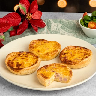 MINI QUICHES DE JAMÓN Y QUESO