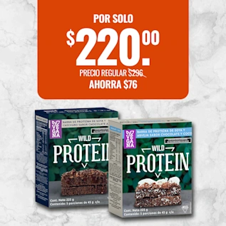 Kit Caja Barra de Proteina Coco - Chocolate Amargo | Wild Protein