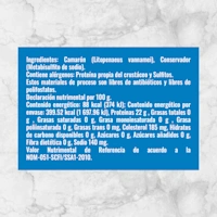 81986 CAMARON CRUDO CON PIEL 21 25 Info nutrimental