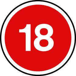 Certificate 18 icon