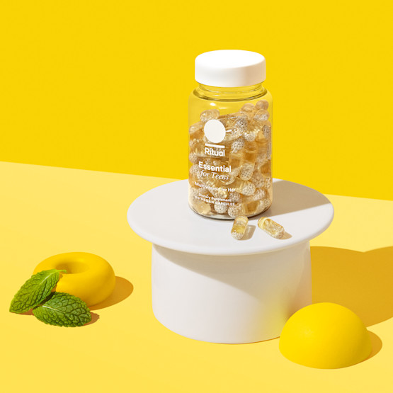 The minty multivitamin for teen girls 13-17 designed to help fill nutrient gaps in their diets with Omega-3 DHA and chelated Iron.*