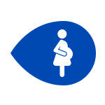 Ícono de mujer embarazada Ícono de mujer embarazada