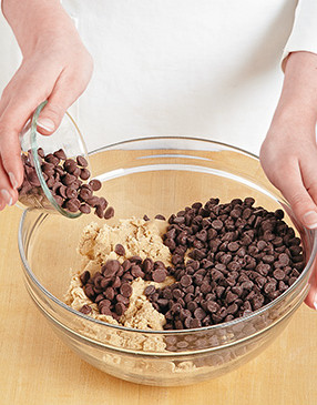 Add a 1/2 cup of milk chocolate chips with the semisweet chips for the perfect balance of bitter and sweet.