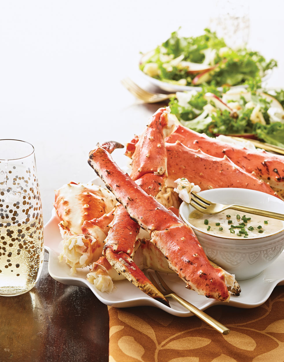 King Crab Legs with Champagne Beurre Blanc Recipe