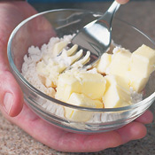 Mix <em>beurre mani&eacute;</em> by combining equal parts softened butter and flour in a small bowl. Use 2 tsp. <em>buerre mani&eacute;</em> for the mustard sauce. 