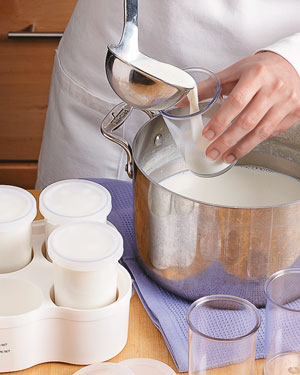 Incubating homemade yogurt