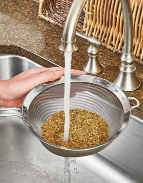 As with most whole grains, it’s best to rinse freekeh before cooking it to remove any hidden debris.