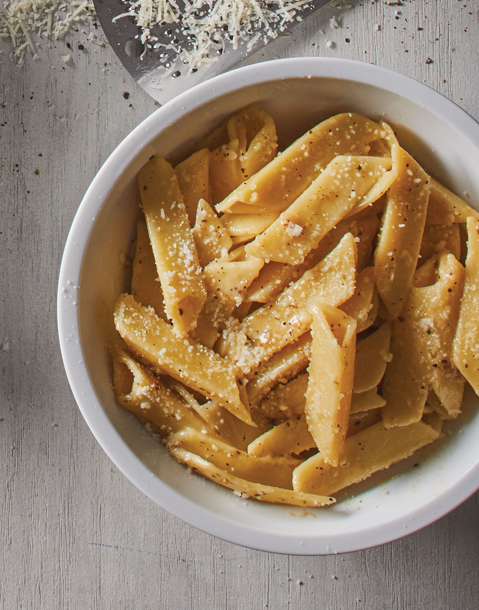 Cacio e Pepe with Trenne