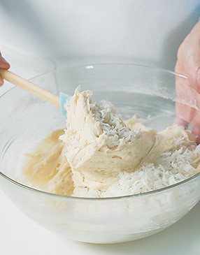 Alternately add the wet and dry ingredients to help prevent overmixing the batter. This way, the cakes stay tender.