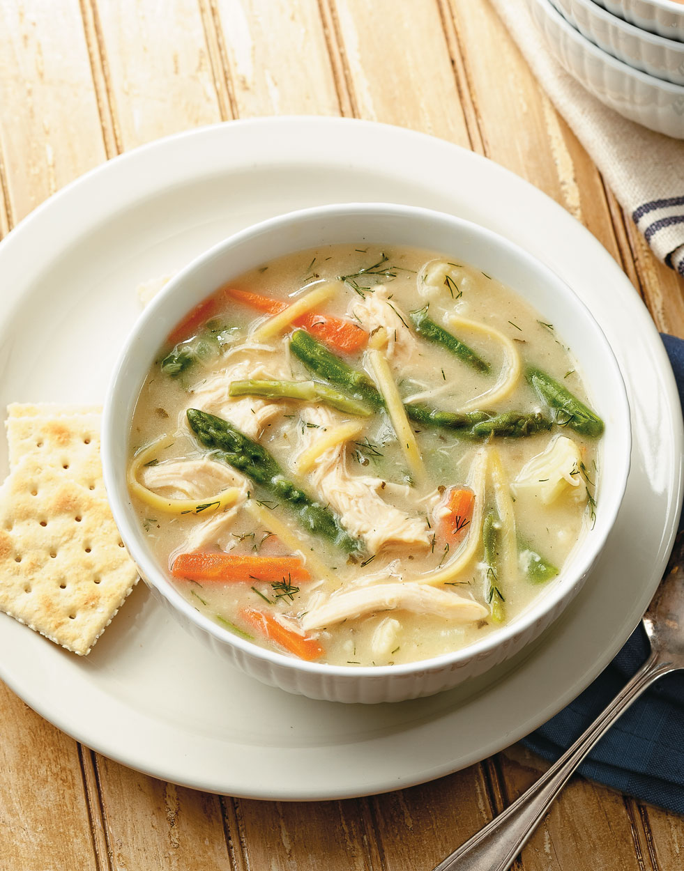 Chicken-Vegetable Soup with Ranch & Dill