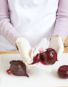 Beet & Blueberry Fruit Salad Step 1