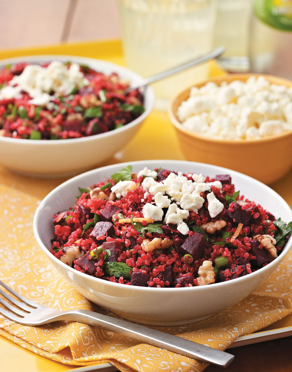 Mediterranean Quinoa with Red Beets