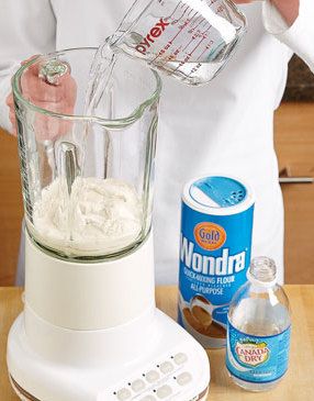 For tender, delicate crêpes, be sure to use instant-blending flour, like Wondra, and club soda.