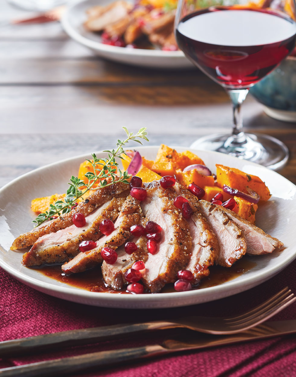 Sautéed Duck Breasts With Pomegranate Sauce Recipe