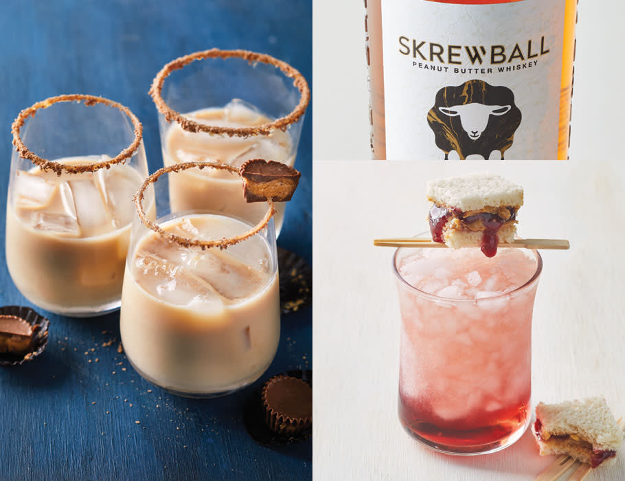 4 Skrewball Peanut Butter Whiskey Cocktails