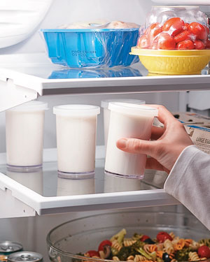 Refrigerating homemade yogurt