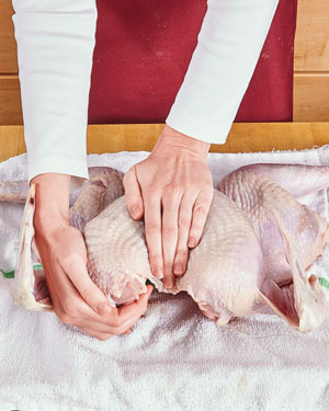 How to Spatchcock a Turkey — Step 5: Flatten the Bird