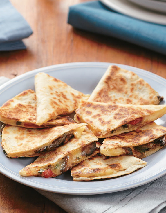 Mushroom & Swiss Quesadillas