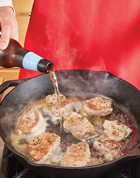 Skillet-Pork-Medallions-with-Cider-Brussels-Sprouts-Step1