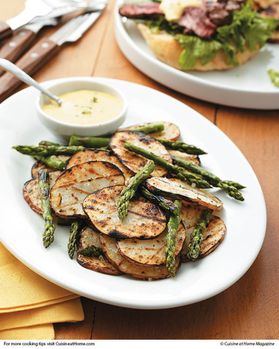 Grilled Potatoes & Asparagus
