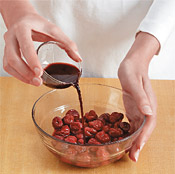 With its sweetness and fruit flavor, ruby port helps balance out the tartness of the cherries during macerating.