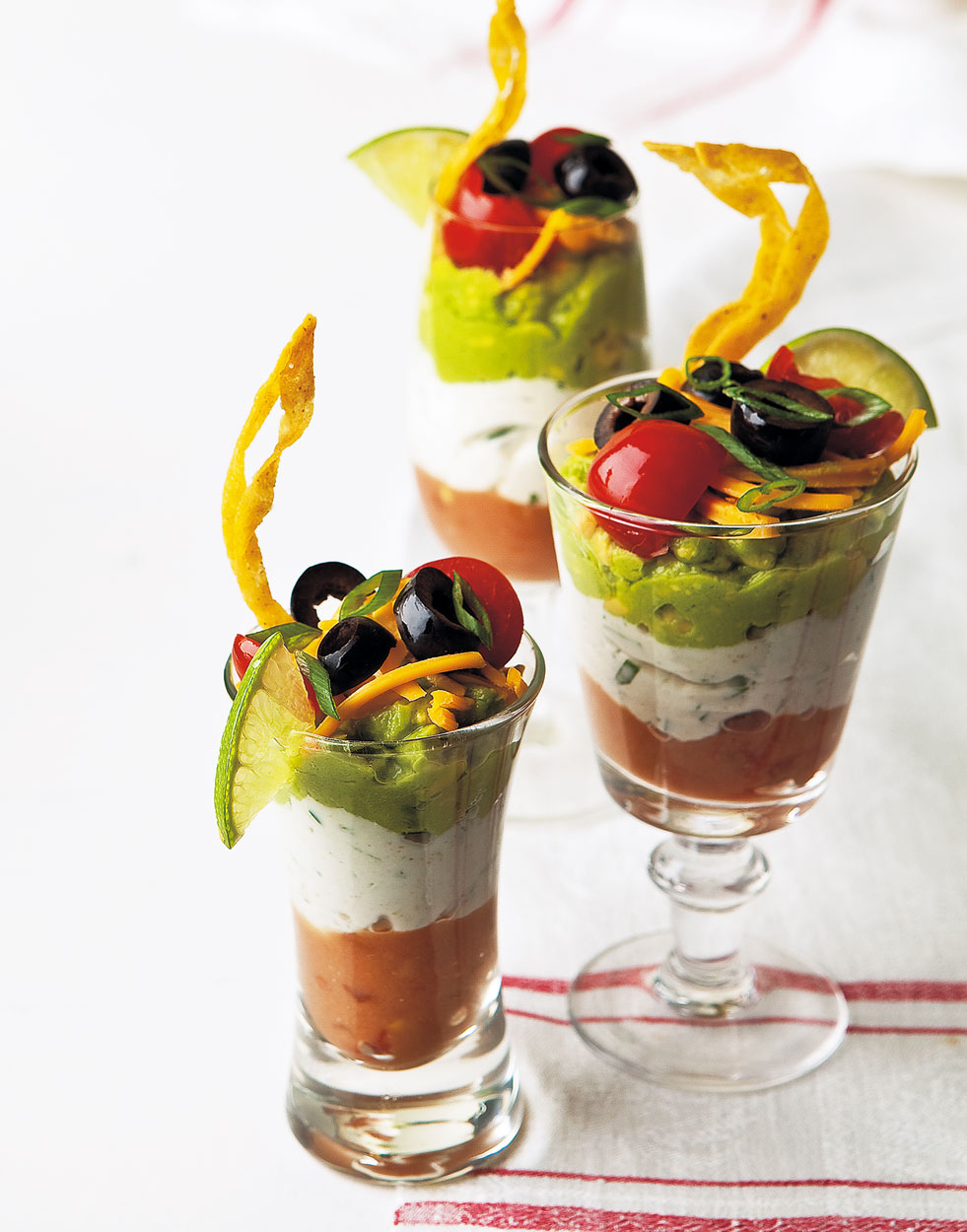 Mexican Parfaits with Crispy Tortilla Strips
