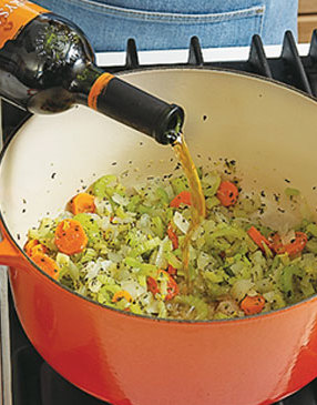 Dry sherry gives the soup a slightly sweet taste, but if you don’t have any sherry, dry white wine works fine.