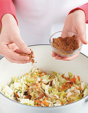 Stack the ingredients to create a well-balanced sandwich that ensures each bite is flavorful.