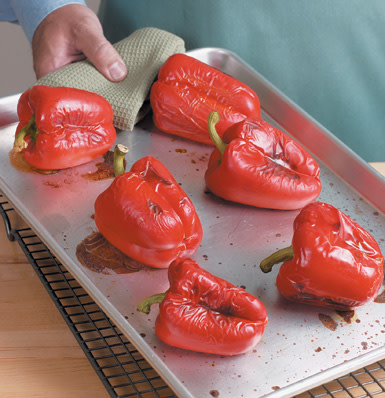 How to Roast Red Peppers