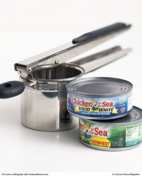 How to Easily Drain Canned Fish or Meat