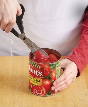 A Mess-Free Way to Chop Canned Tomatoes