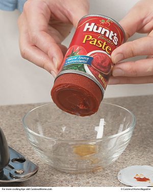 An Easy Way to Get Tomato Paste Out of Can