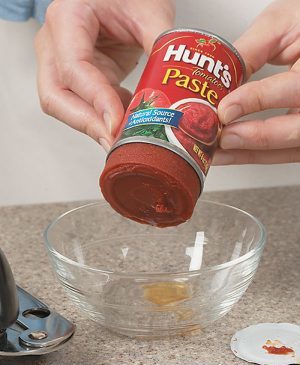 An Easy Way to Get Tomato Paste Out of Can