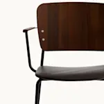 Mono | Metal Base with armrests, upholstered seat from Fogia