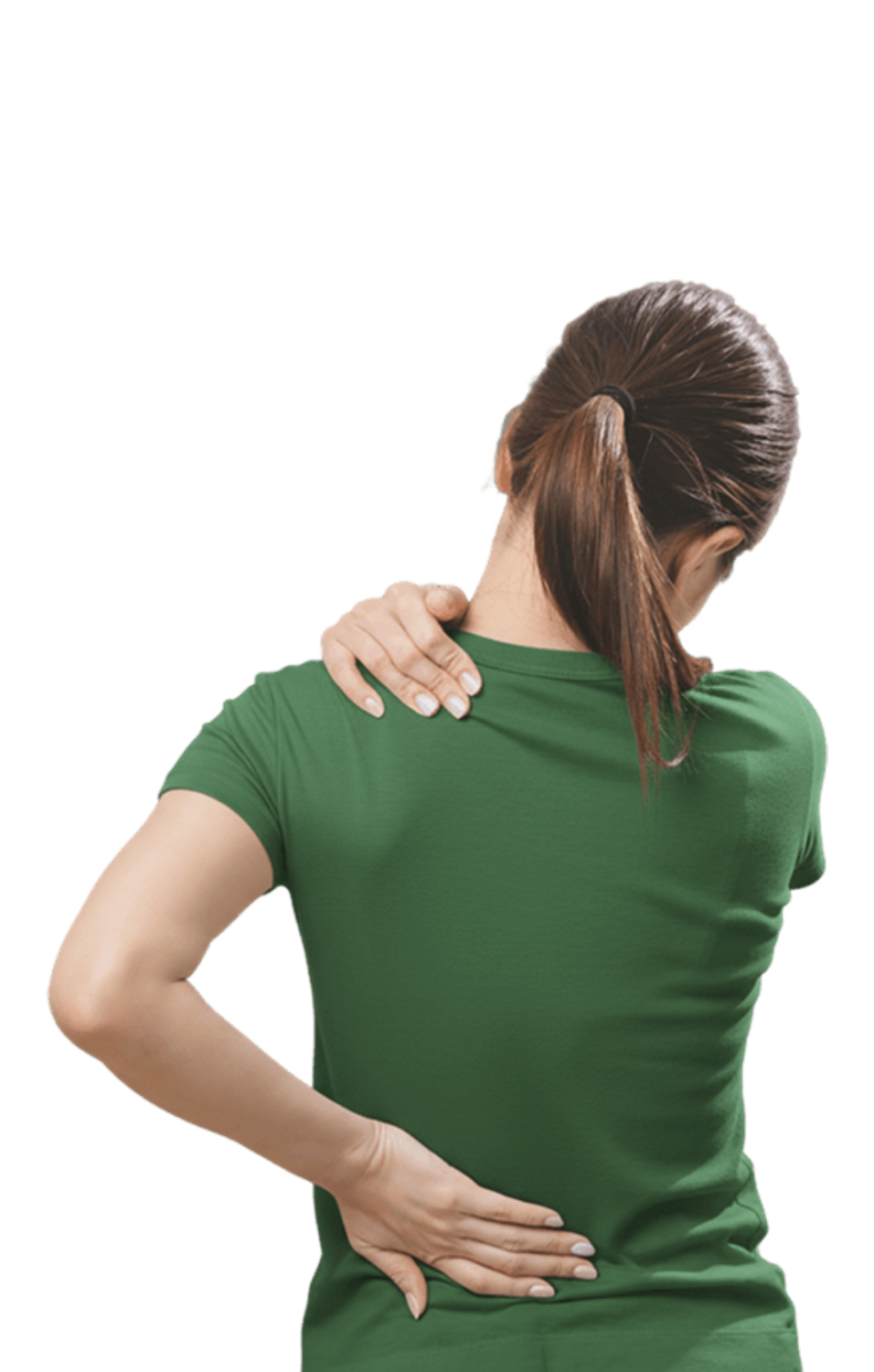 Mujer con dolor en cuello