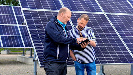 Aurinkovoimalasta energiaa vertikaalipuutarhaan