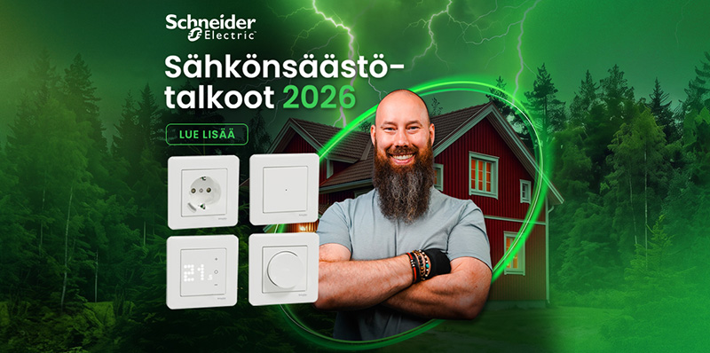 Banneri - Schneider Electric brändisivulle - Sähkönsäästötalkoot 10-2026
