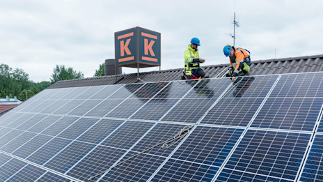 K-Market Järvikansa sähköistyy aurinkoenergialla