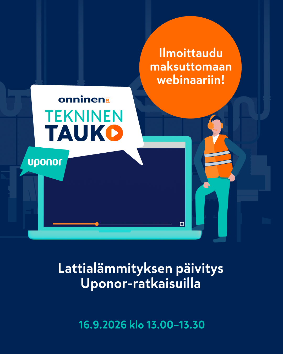 Kuva Tekninen tauko 2026 Uponor