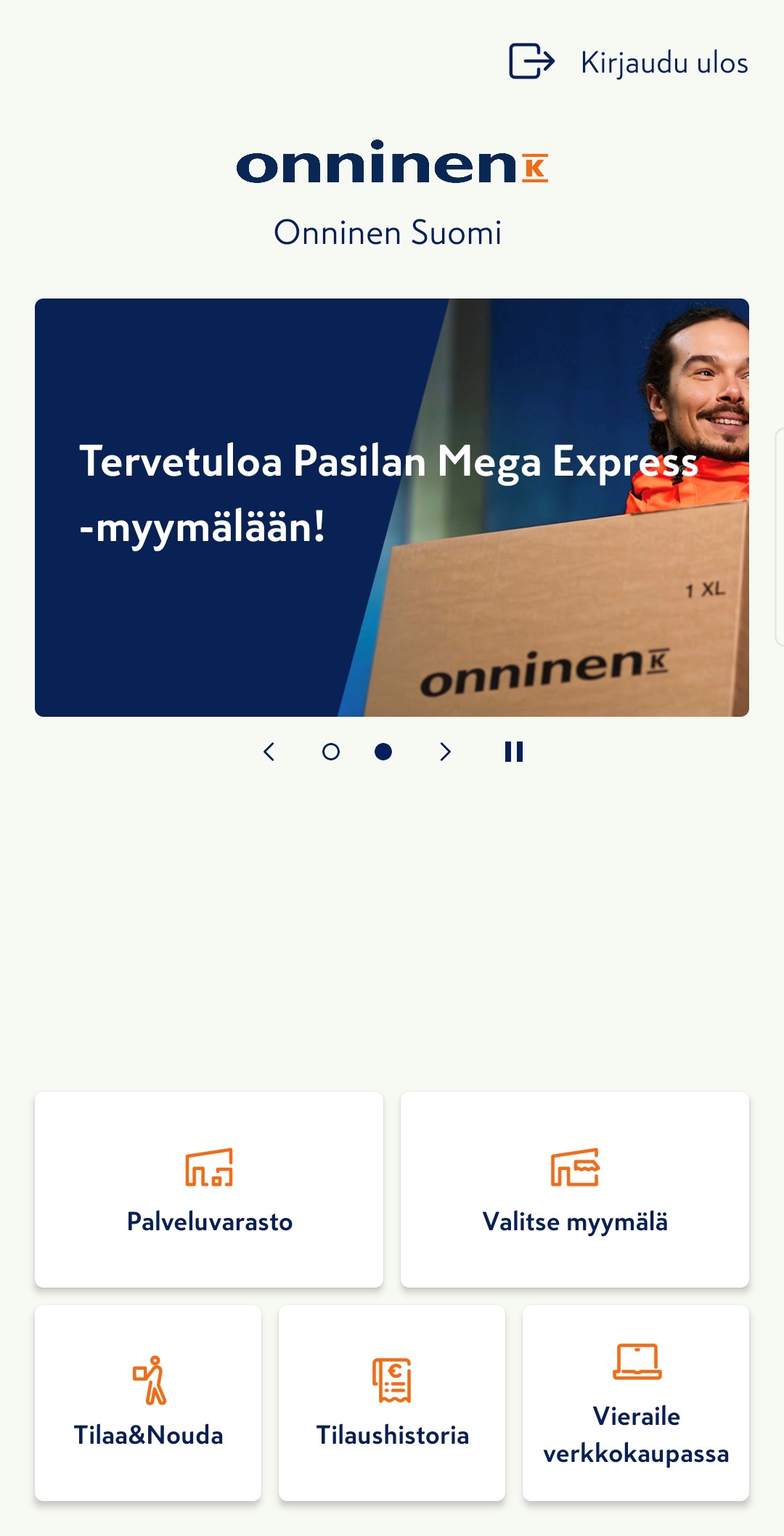 Kuvabanneri - Uutta verkkokaupassa -sivulle - OnniApp