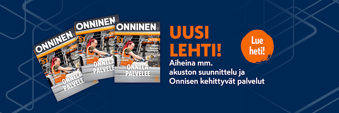 Lue Onnisen asiakaslehden uusin numero