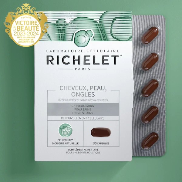 RICHELET® Cheveux, Peau, Ongles - 30 capsules (1/jour)