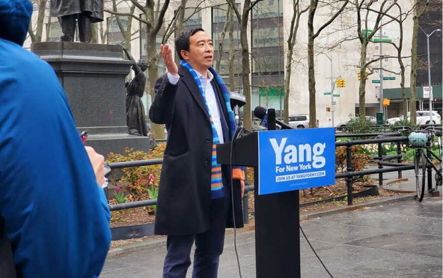 Andrew Yang announces Placard Abuse Policy 