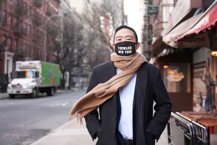 Andrew Yang Forward New York Mask