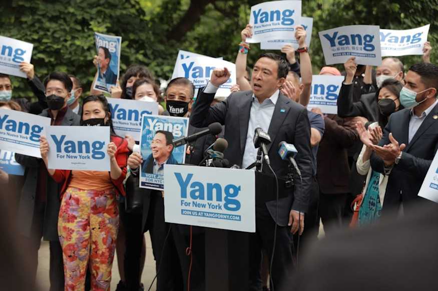 Andrew Yang John Liu Endorsement